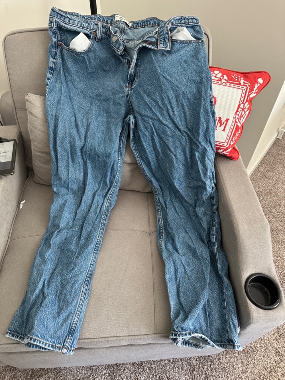 Abercrombie & Fitch 33/16 The Loose High Rise Denim Jeans